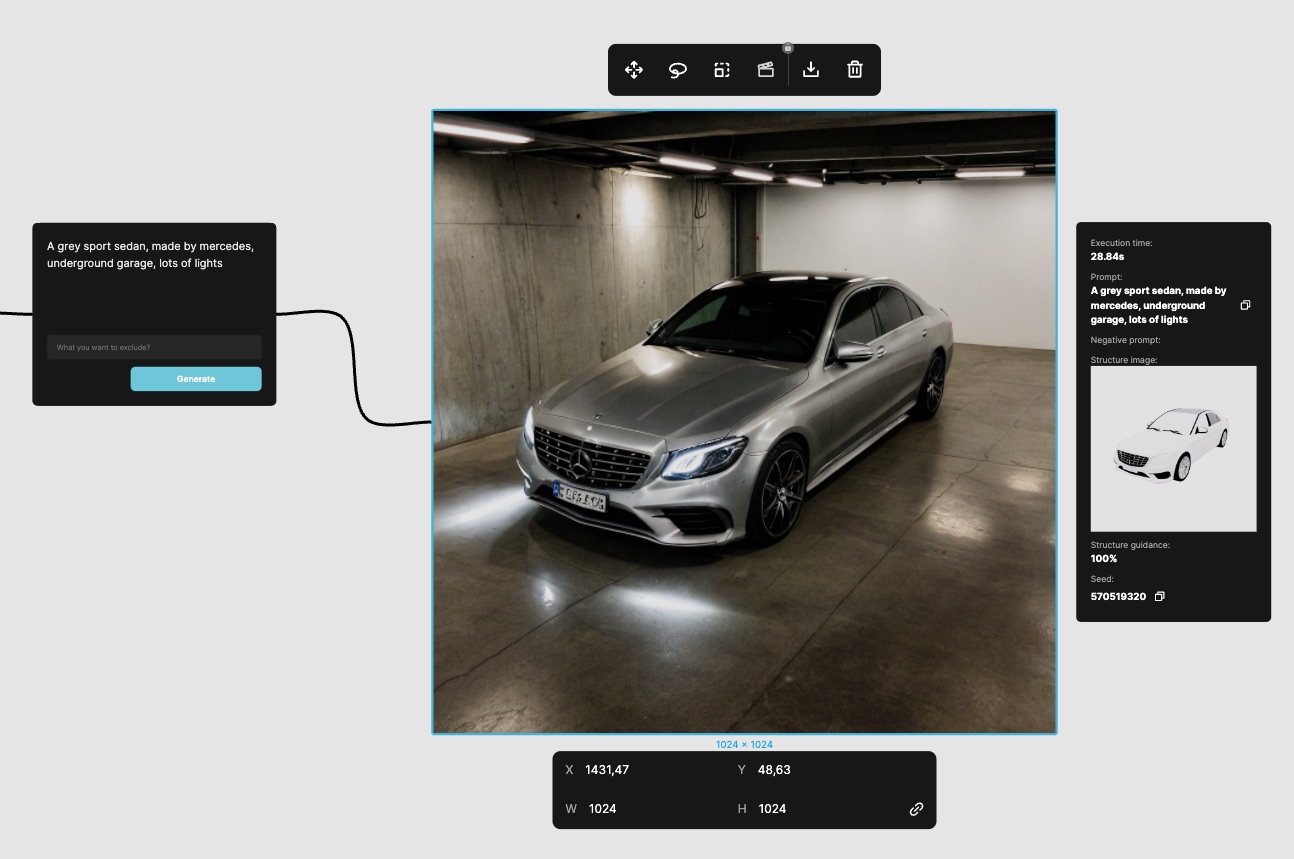 How to start with Visualizee: Creating stunning AI image of a car