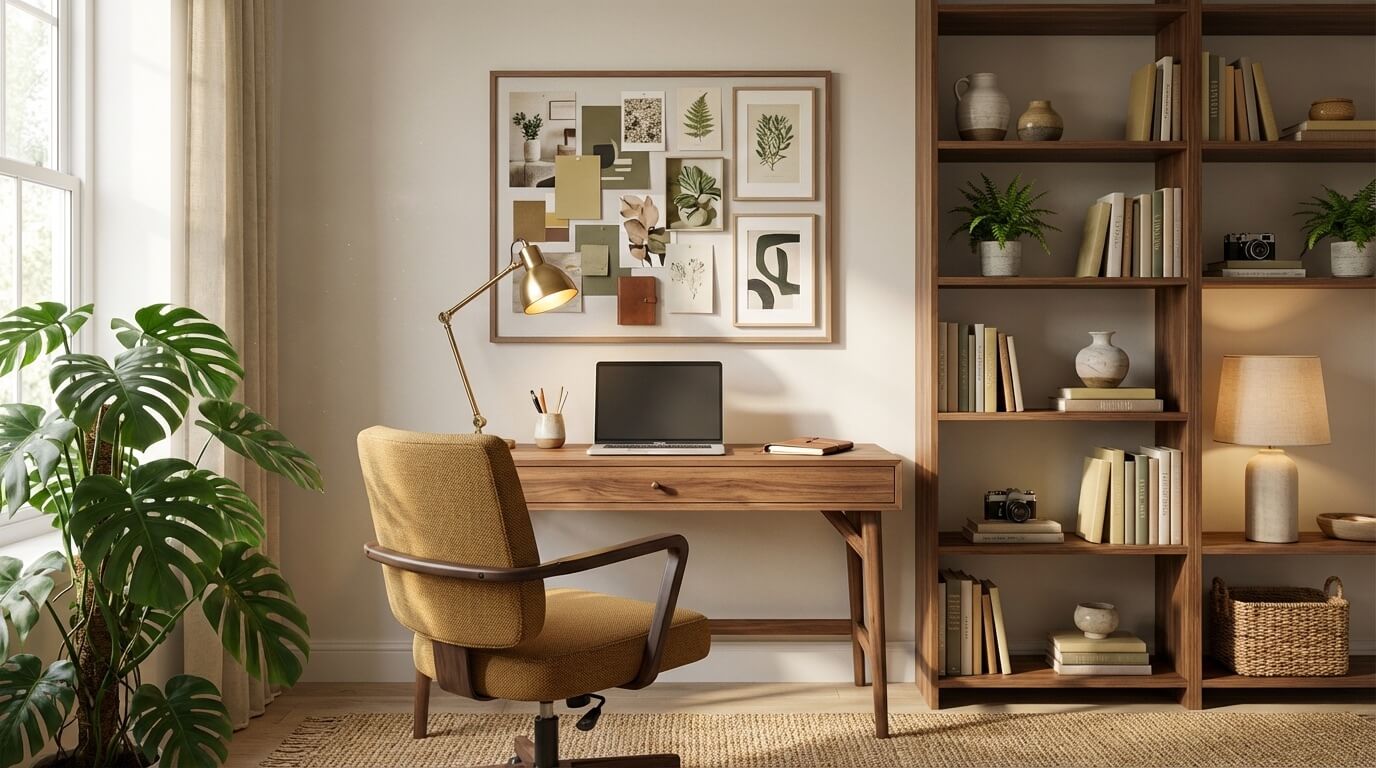 Inspiring home office with personality and function