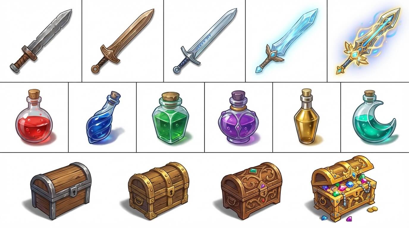 Generate Infinite Game Asset Variations: Props, Items & Objects with AI