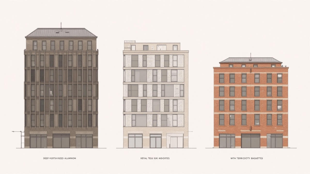 Facade Study - Depth and Rhythm Options