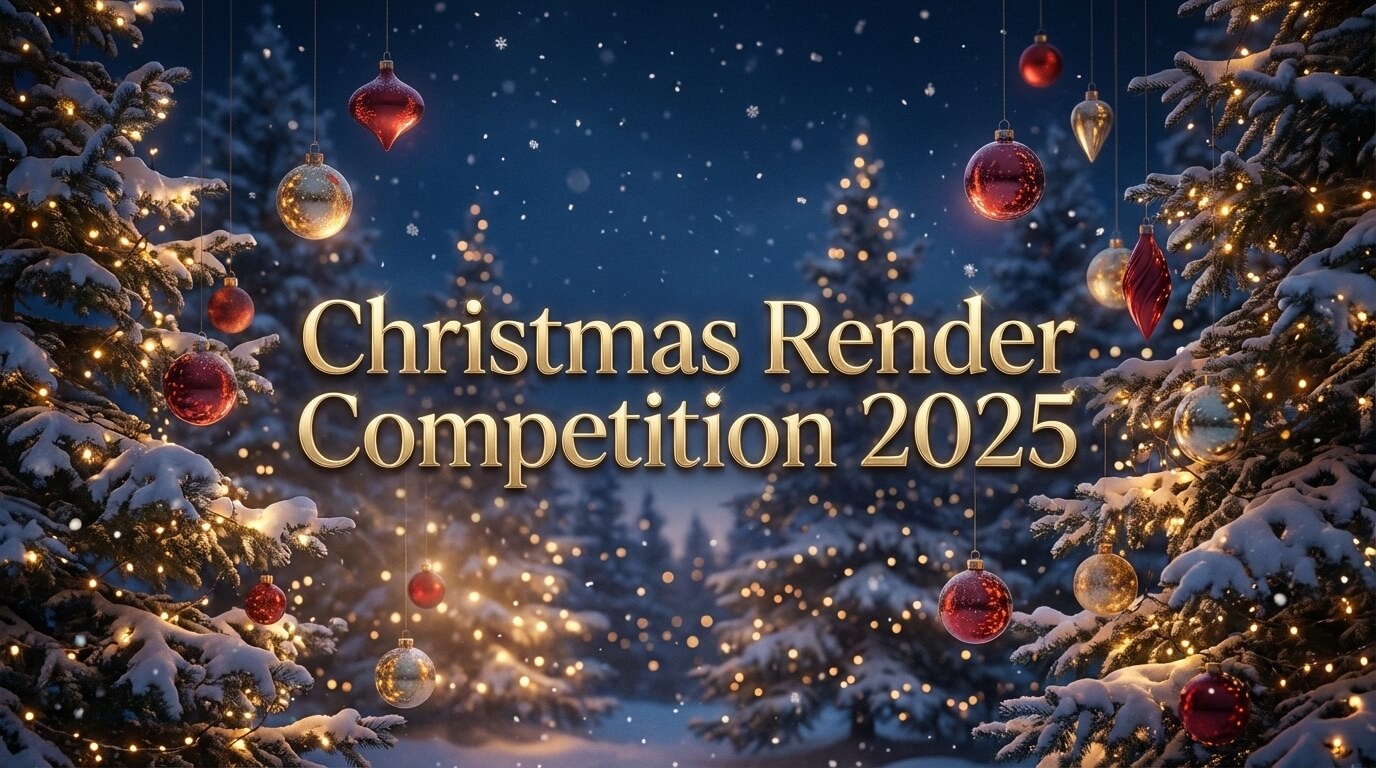 Christmas Render Competition 2025: Win 6 Months of Visualizee Max!