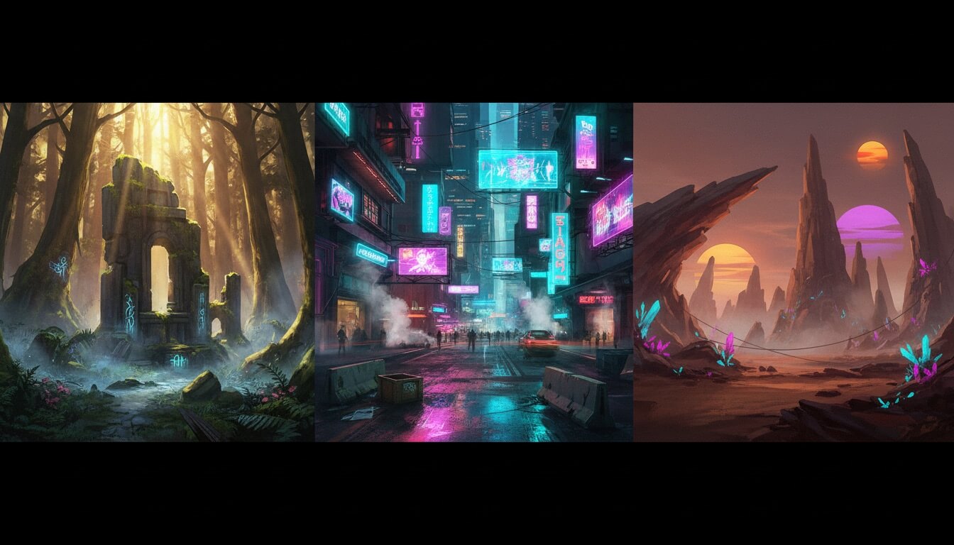 Environment Concept Art: Create Stunning Game Worlds in Minutes with AI