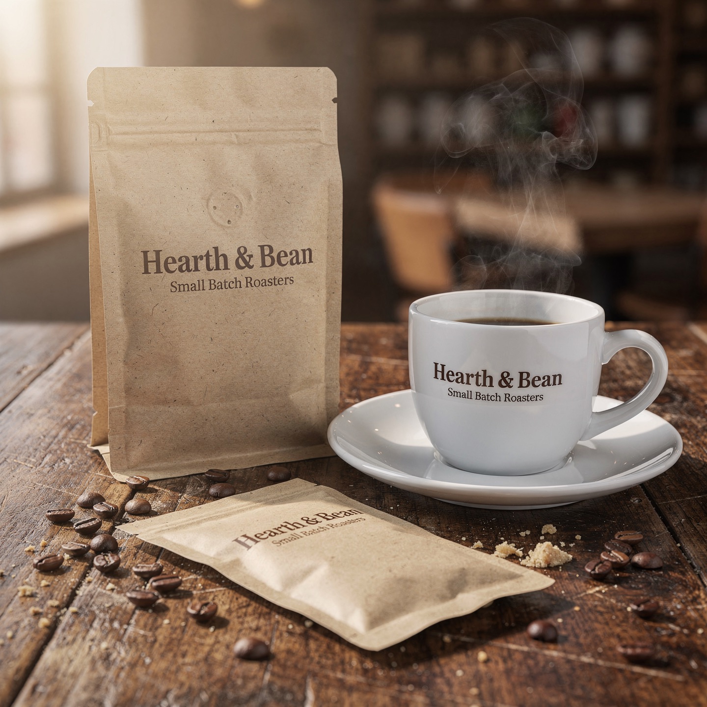 Example product mockup with perfect logo rendering