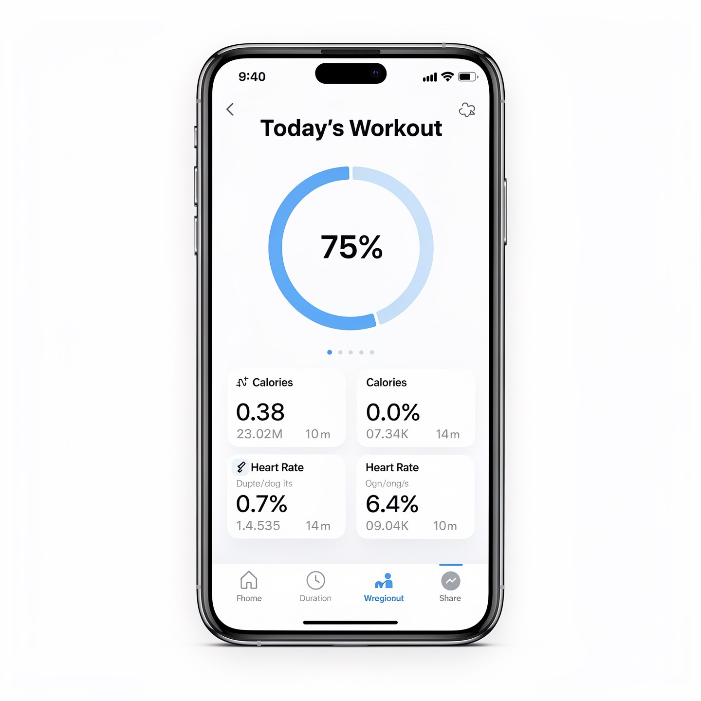 UI mockup with perfect text rendering