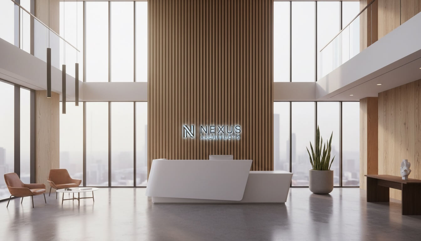 Nano Banana: Office lobby