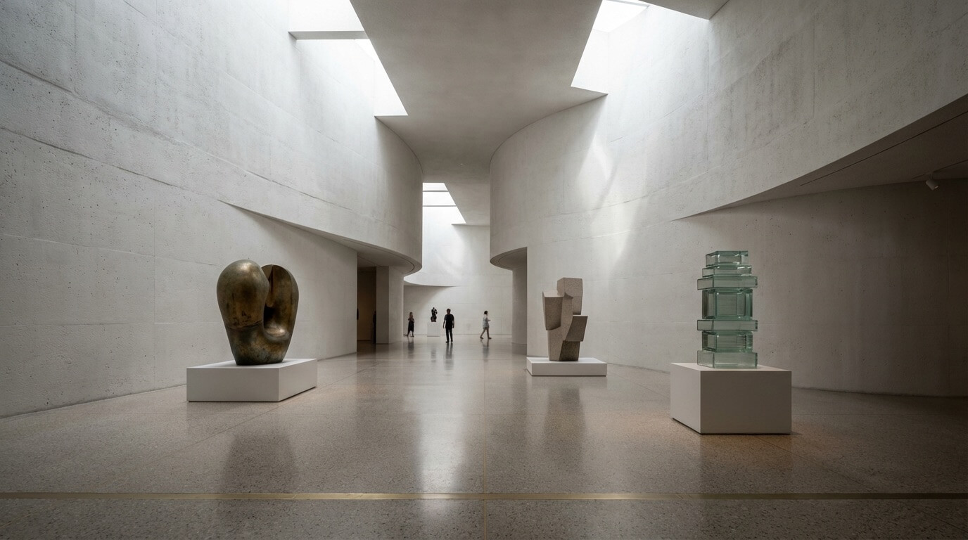 Nano Banana Pro: Museum with precise geometry