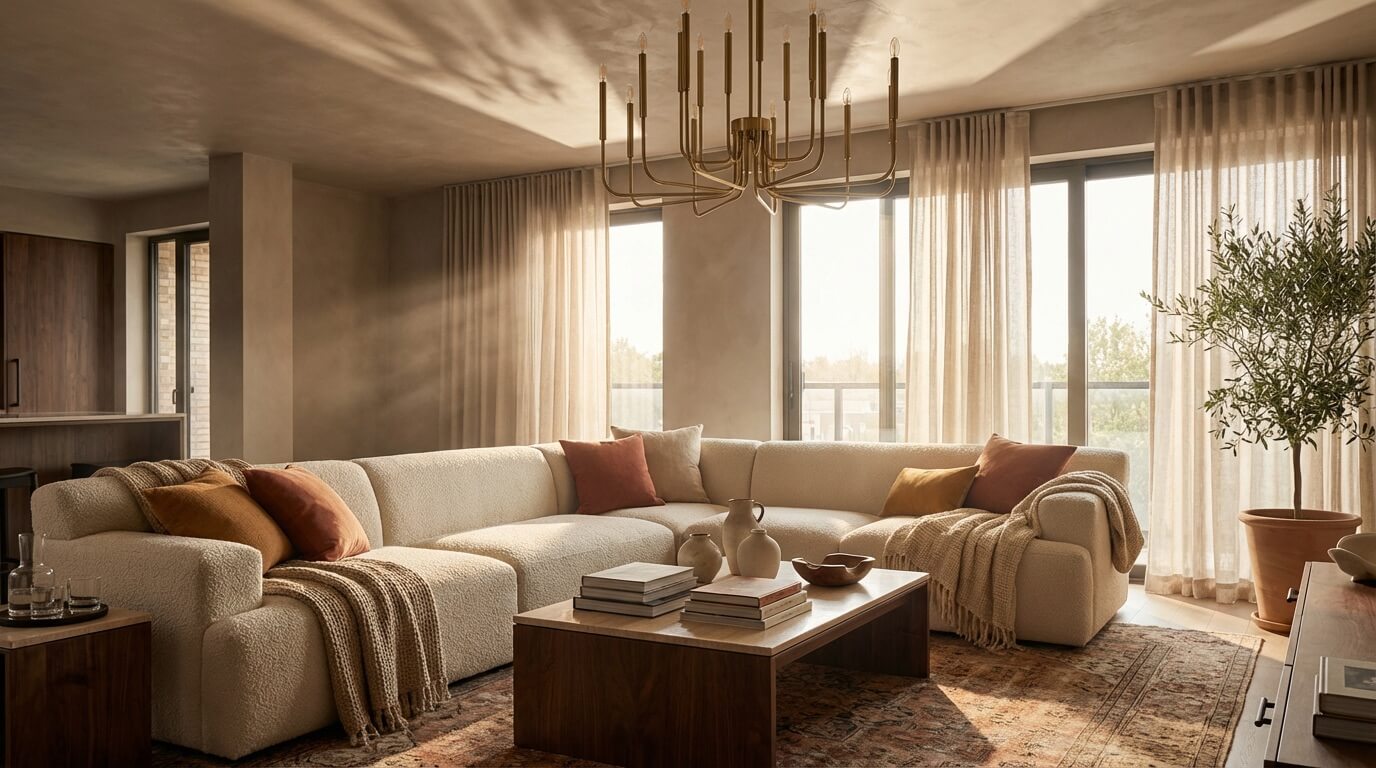 Nano Banana Pro: Luxury living room with refined details