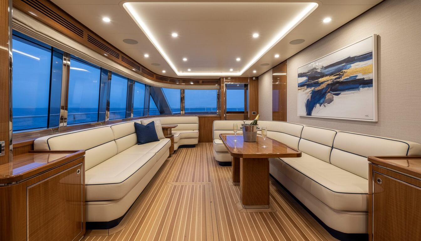 Nano Banana: Yacht interior